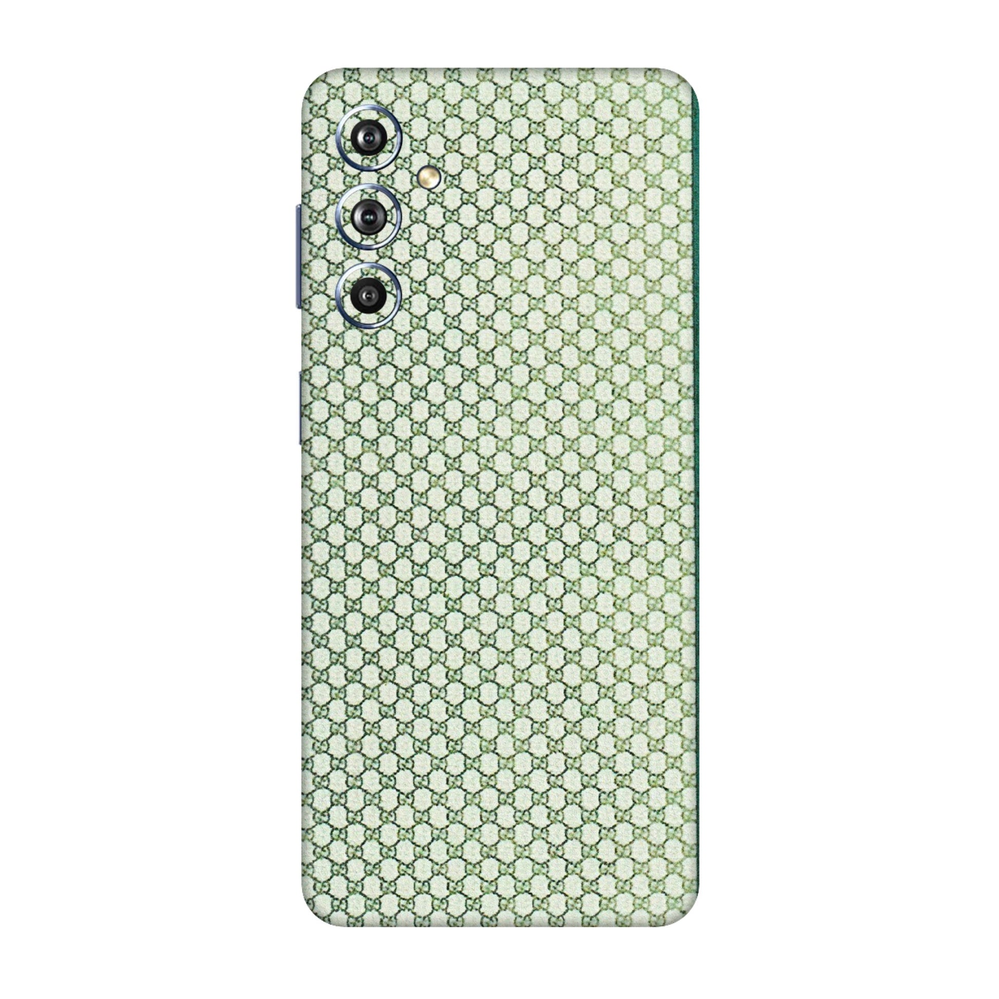 Samsung M/F/Note/Flip and C Phone Skins (All Models) - Gucci Fabric Pattern - 3D Embossed Finish (L-73) Samsung Galaxy F54 (5G)