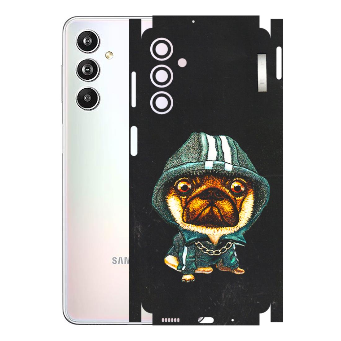 Samsung M/F/Note/Flip and C Phone Skins (All Models) - Puppy N Hoodie - 3D Embossed Finish (L-90) Samsung Galaxy F54 (5G)