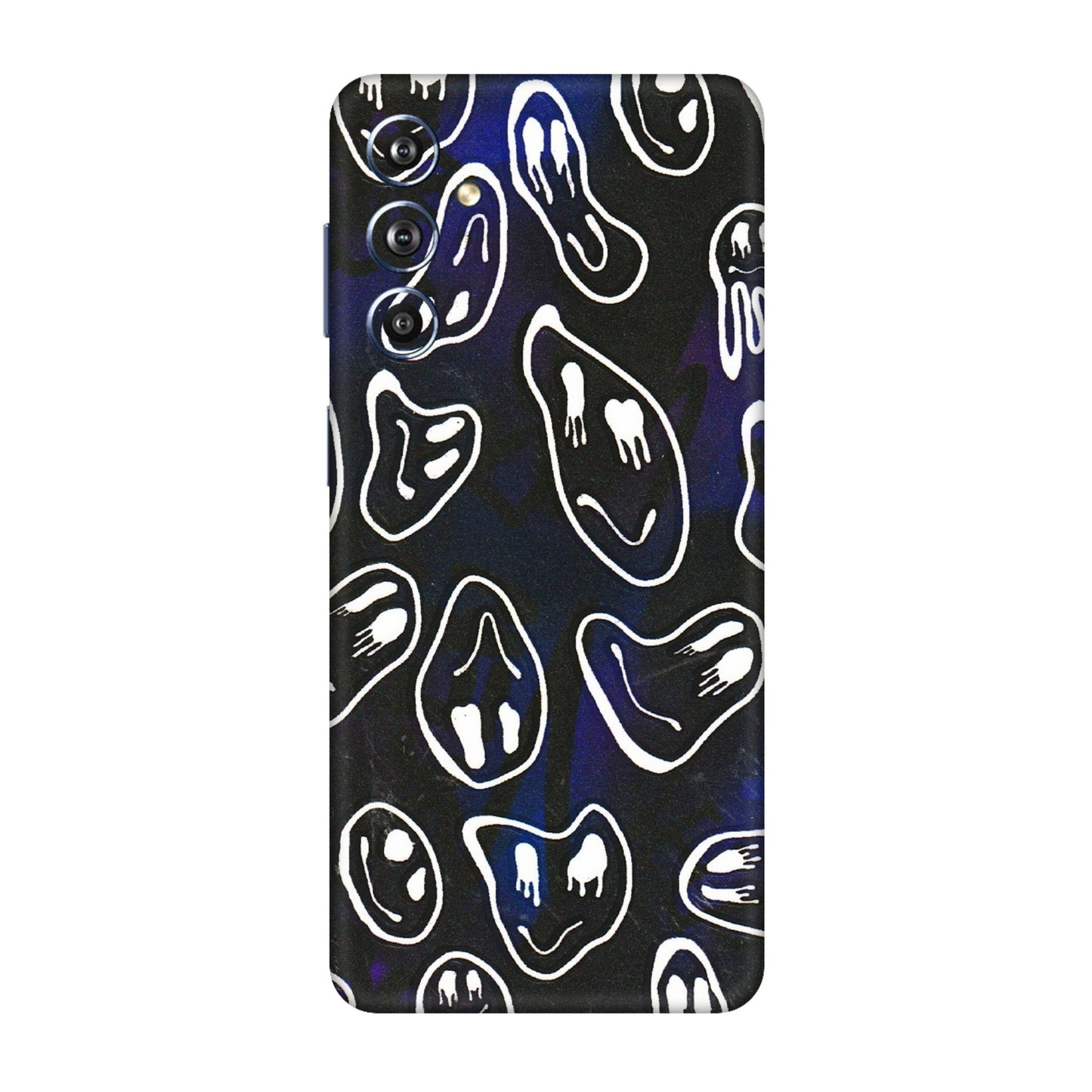 Samsung M/F/Note/Flip and C Phone Skins (All Models) - Distorted Smileys - 3D Embossed Finish (L-92) Samsung Galaxy F54 (5G)