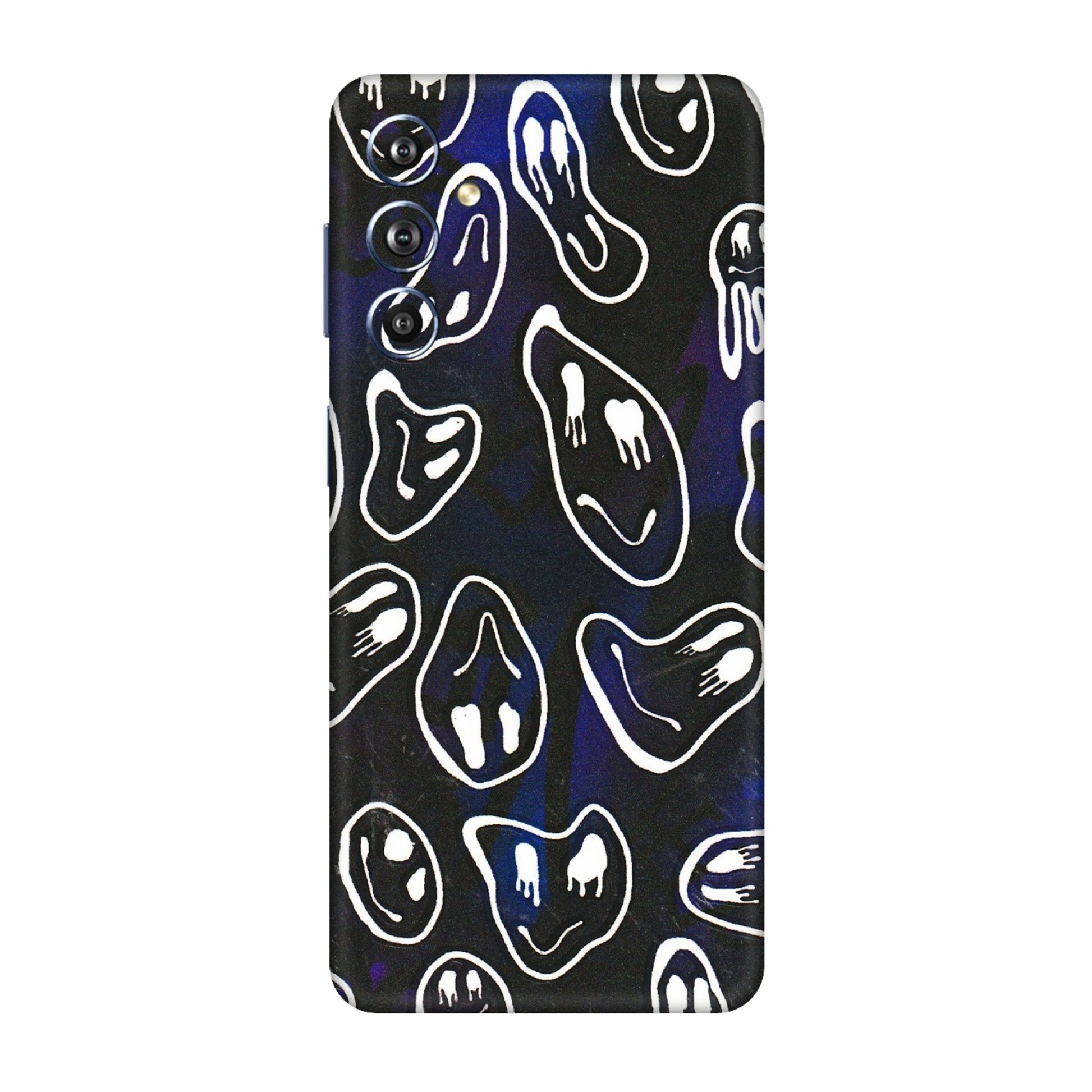 Samsung M/F/Note/Flip and C Phone Skins (All Models) - Distorted Smileys - 3D Embossed Finish (L-92) Samsung Galaxy F54 (5G)