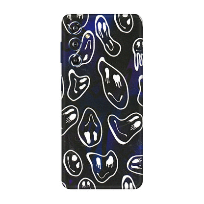 Samsung M/F/Note/Flip and C Phone Skins (All Models) - Distorted Smileys - 3D Embossed Finish (L-92) Samsung Galaxy F54 (5G)