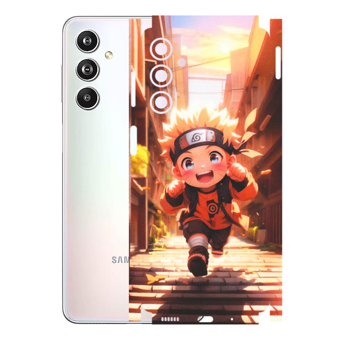 Samsung M/F/Note/Flip and C Phone Skins (All Models) - Naruto Cute Toon Running - Matte Finish (M-04) Samsung Galaxy F54 (5G)