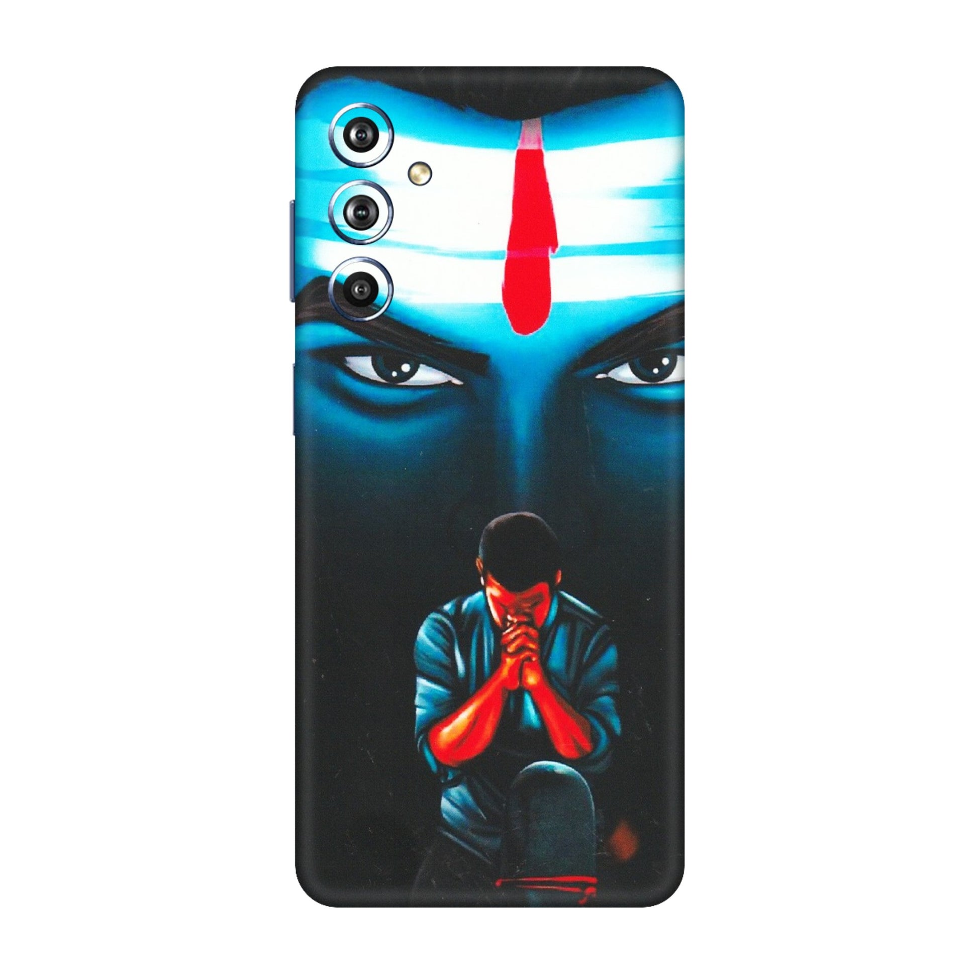 Samsung M/F/Note/Flip and C Phone Skins (All Models) - Mahakal Bhakt - Matte Finish (M-112) Samsung Galaxy F54 (5G)