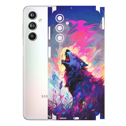 Samsung M/F/Note/Flip and C Phone Skins (All Models) - New Wild Wolf Abstract - Matte Finish (M-125) Samsung Galaxy F54 (5G)