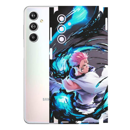 Samsung M/F/Note/Flip and C Phone Skins (All Models) - New Jujutsu Kaisen Grey Blue Anime - Matte Finish (M-127) Samsung Galaxy F54 (5G)