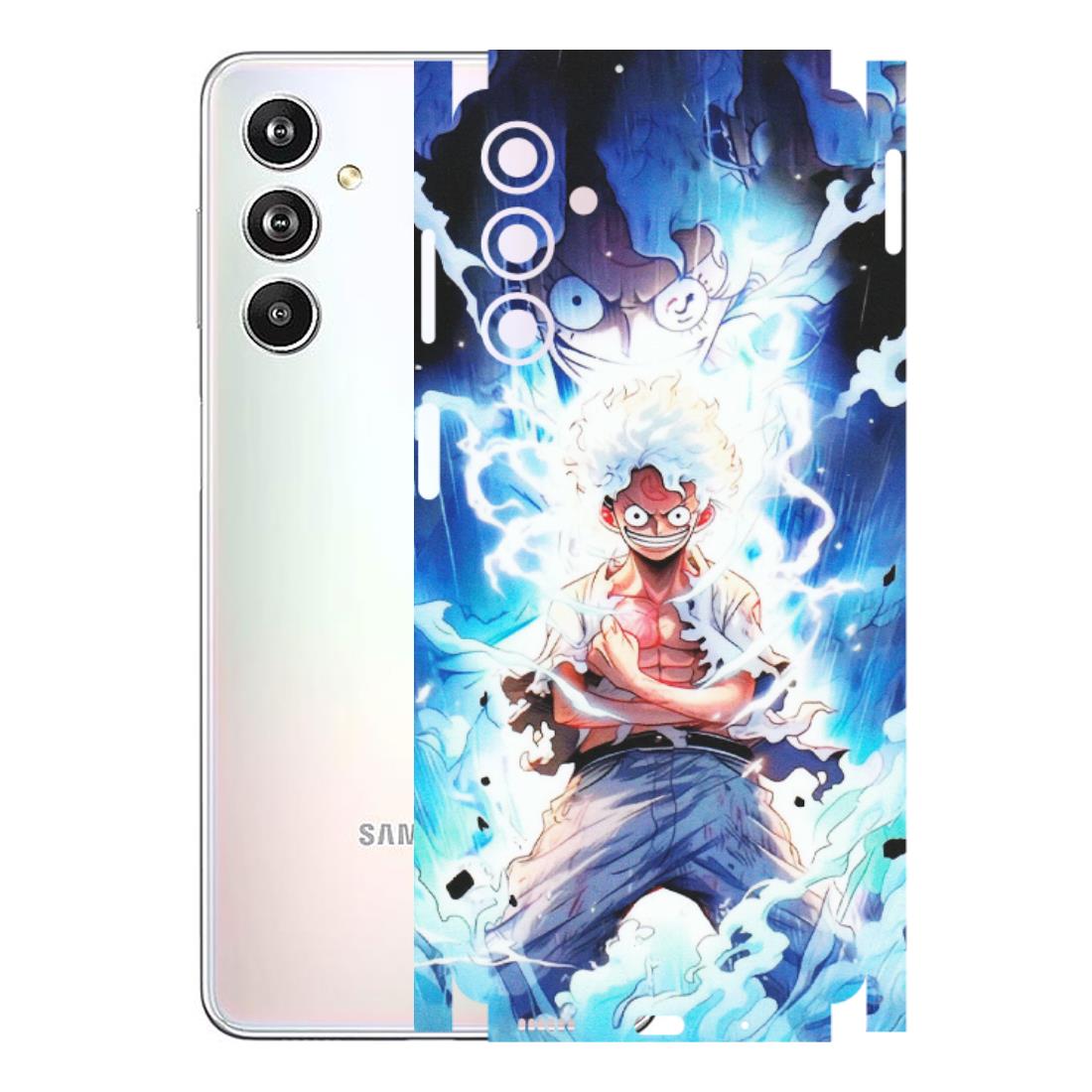 Samsung M/F/Note/Flip and C Phone Skins (All Models) - Blue Thunder Luffy Anime - Matte Finish (M-132) Samsung Galaxy F54 (5G)