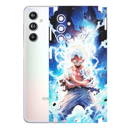 Samsung M/F/Note/Flip and C Phone Skins (All Models) - Blue Thunder Luffy Anime - Matte Finish (M-132) Samsung Galaxy F54 (5G)