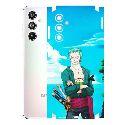 Samsung M/F/Note/Flip and C Phone Skins (All Models) - Cool Swordman Zoro Anime - Matte Finish (M-143) Samsung Galaxy F54 (5G)