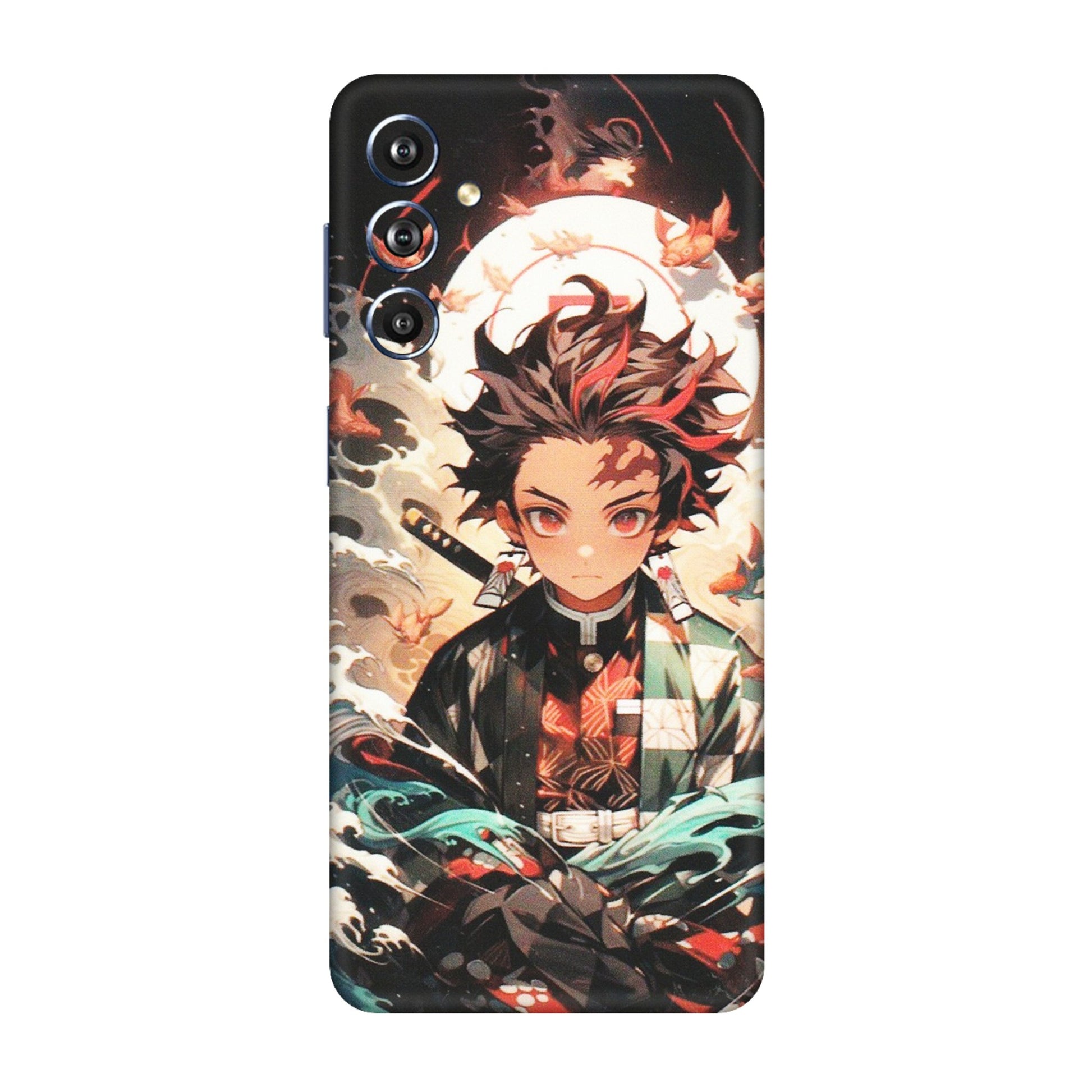 Samsung M/F/Note/Flip and C Phone Skins (All Models) - Tanjiro Demon Slayer Anime - Matte Finish (M-158) Samsung Galaxy F54 (5G)