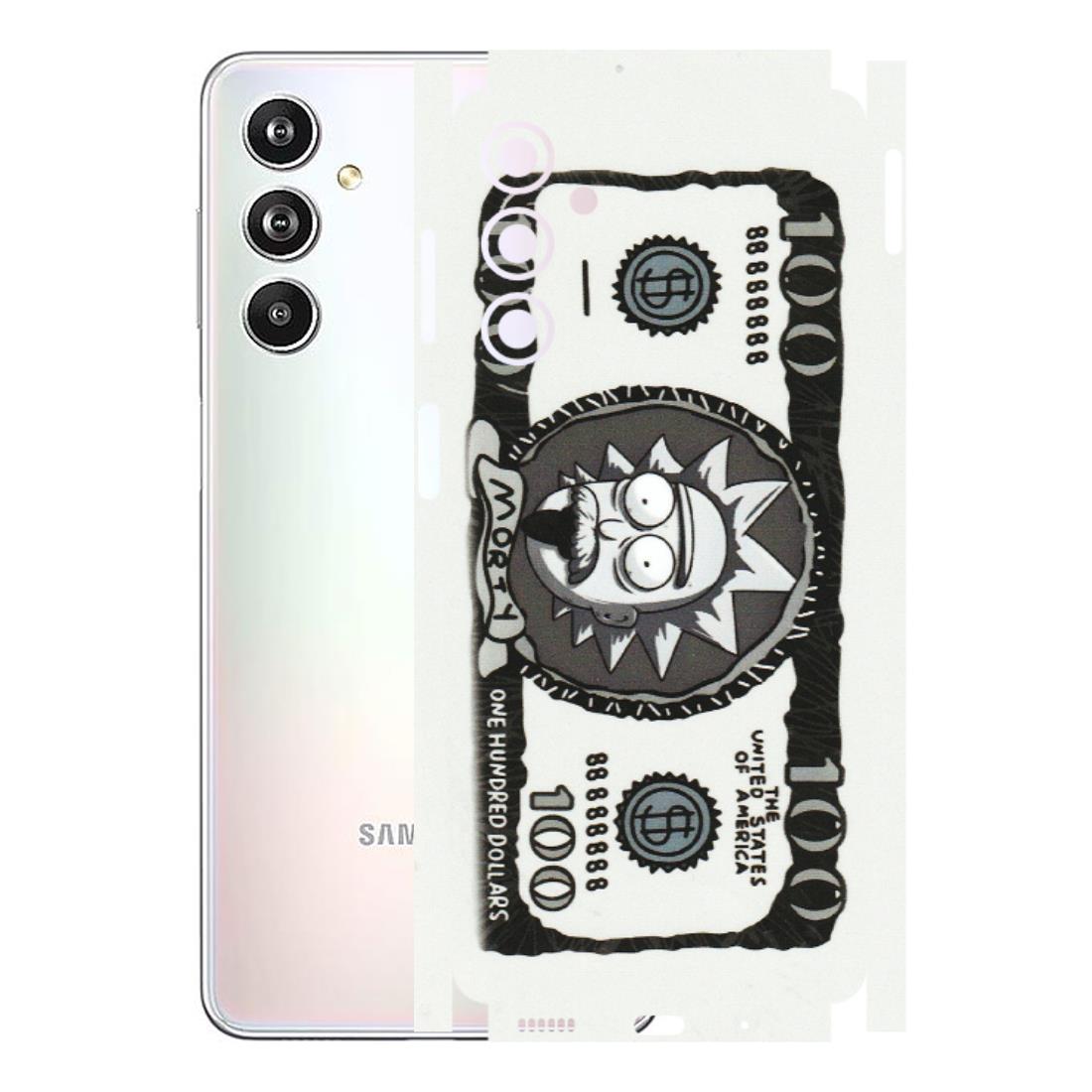 Samsung M/F/Note/Flip and C Phone Skins (All Models) - Rick And Morty Hundred Dollar Anime - Matte Finish (M-161) Samsung Galaxy F54 (5G)