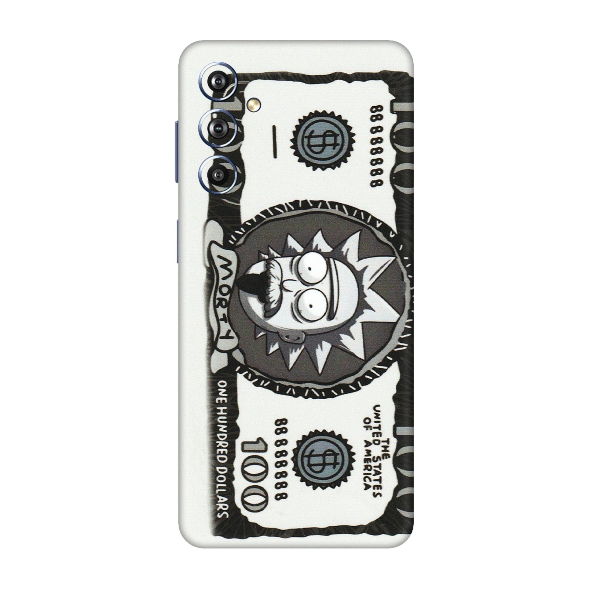 Samsung M/F/Note/Flip and C Phone Skins (All Models) - Rick And Morty Hundred Dollar Anime - Matte Finish (M-161) Samsung Galaxy F54 (5G)