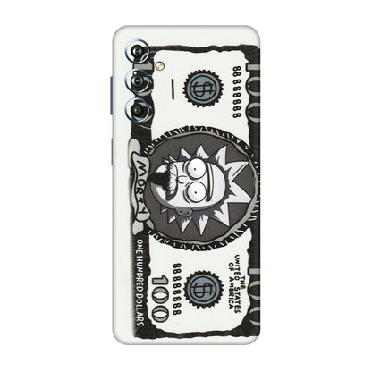 Samsung M/F/Note/Flip and C Phone Skins (All Models) - Rick And Morty Hundred Dollar Anime - Matte Finish (M-161) Samsung Galaxy F54 (5G)