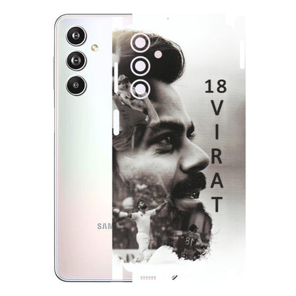 Samsung M/F/Note/Flip and C Phone Skins (All Models) - Virat Kohli Cricketer - Matte Finish (M-163) Samsung Galaxy F54 (5G)