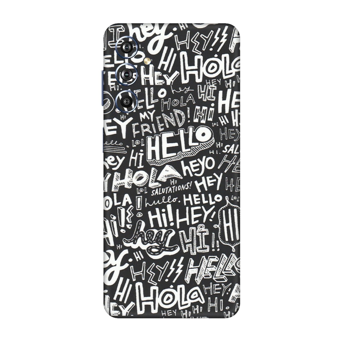 Samsung M/F/Note/Flip and C Phone Skins (All Models) - Hi Hello Doodles - Matte Finish (M-25) Samsung Galaxy F54 (5G)