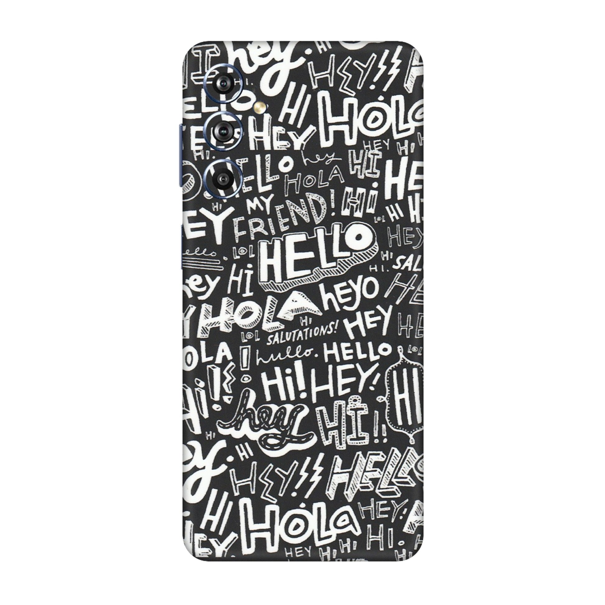 Samsung M/F/Note/Flip and C Phone Skins (All Models) - Hi Hello Doodles - Matte Finish (M-25) Samsung Galaxy F54 (5G)