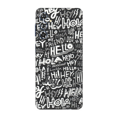 Samsung M/F/Note/Flip and C Phone Skins (All Models) - Hi Hello Doodles - Matte Finish (M-25) Samsung Galaxy F54 (5G)