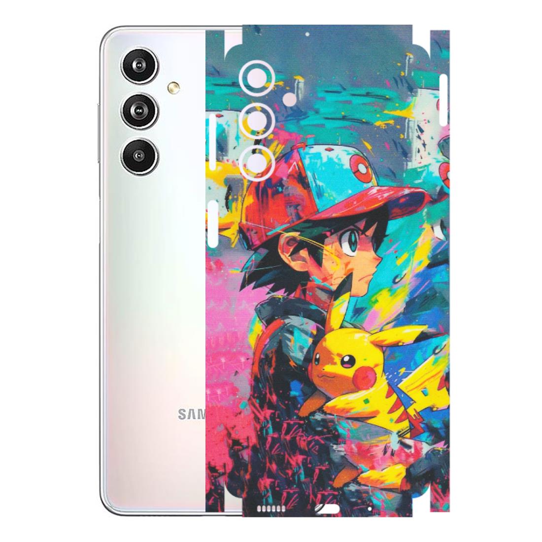 Samsung M/F/Note/Flip and C Phone Skins (All Models) - Ash & Pikachu - Matte Finish (M-26) Samsung Galaxy F54 (5G)