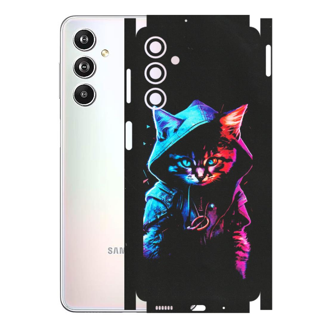 Samsung M/F/Note/Flip and C Phone Skins (All Models) - Cyberpunk Cat - Matte Finish (M-45) Samsung Galaxy F54 (5G)