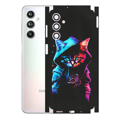 Samsung M/F/Note/Flip and C Phone Skins (All Models) - Cyberpunk Cat - Matte Finish (M-45) Samsung Galaxy F54 (5G)