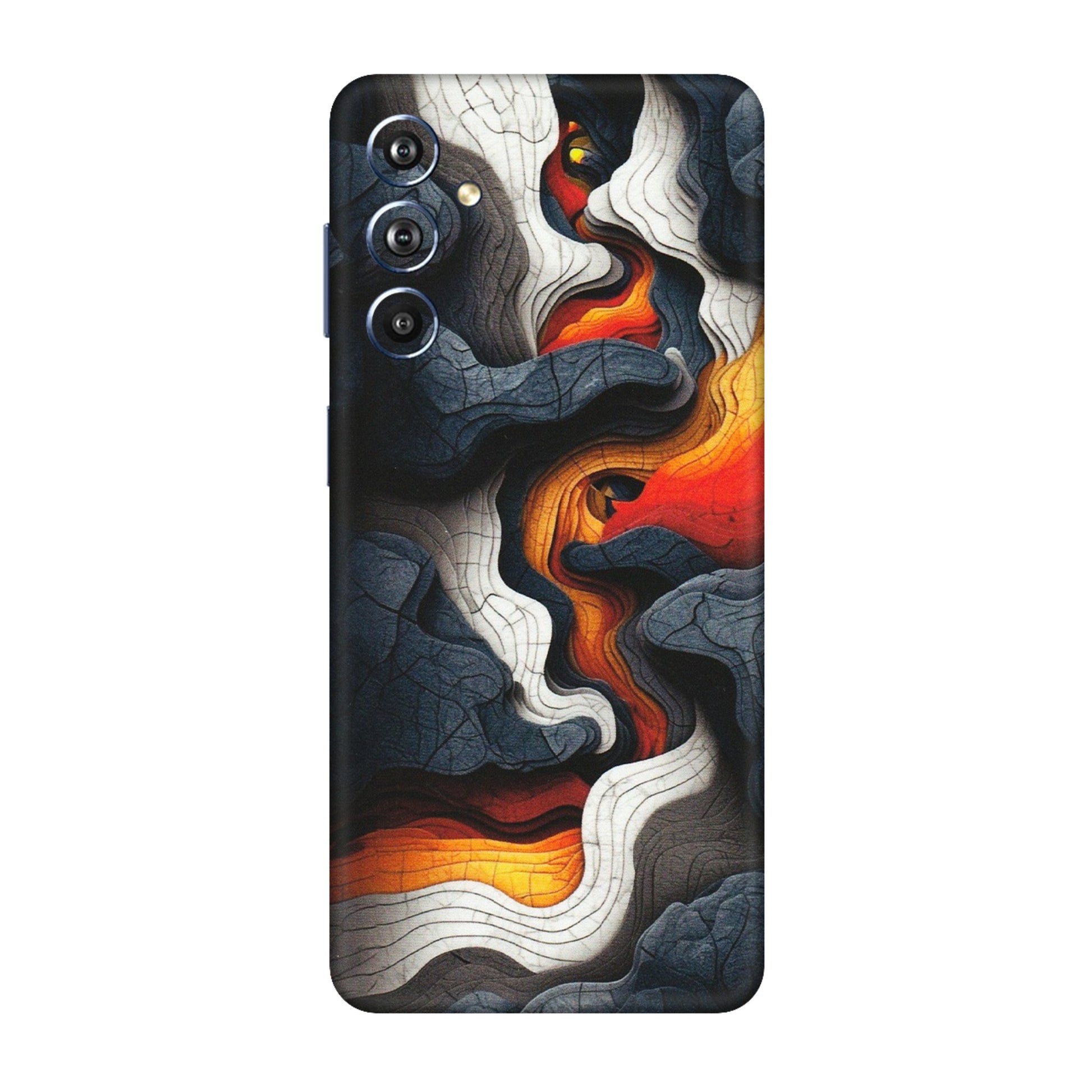 Samsung M/F/Note/Flip and C Phone Skins (All Models) - Abstract Volcanic Layers - Matte Finish (M-52) Samsung Galaxy F54 (5G)