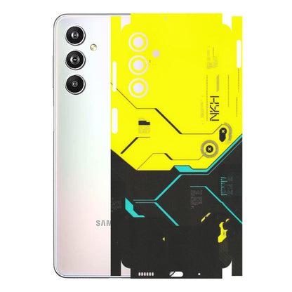 Samsung M/F/Note/Flip and C Phone Skins (All Models) - Black Yellow Technica - Matte Finish (M-53) Samsung Galaxy F54 (5G)