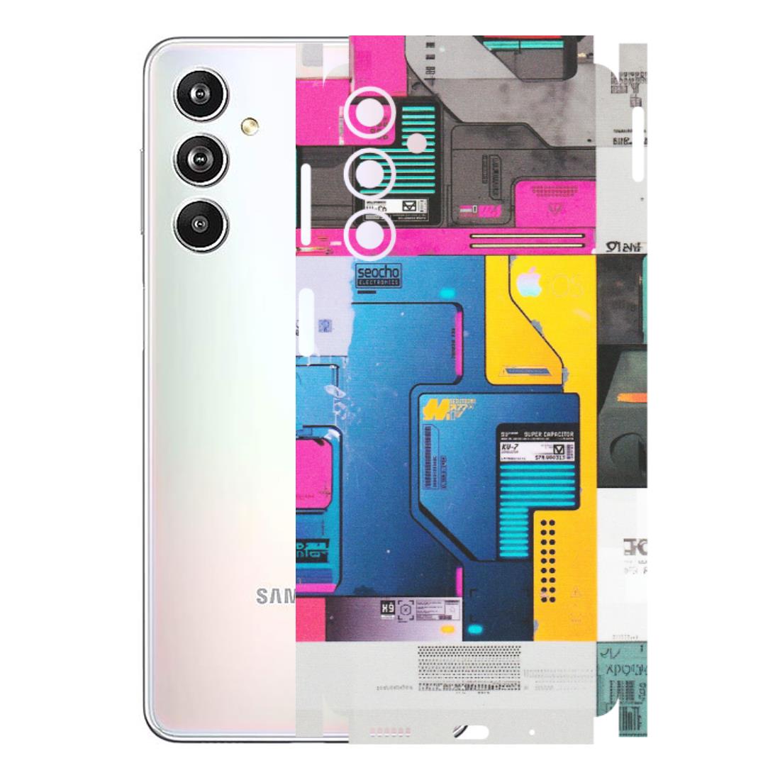 Samsung M/F/Note/Flip and C Phone Skins (All Models) - Colourfull Motherboard Internals - Matte Finish (M-55) Samsung Galaxy F54 (5G)