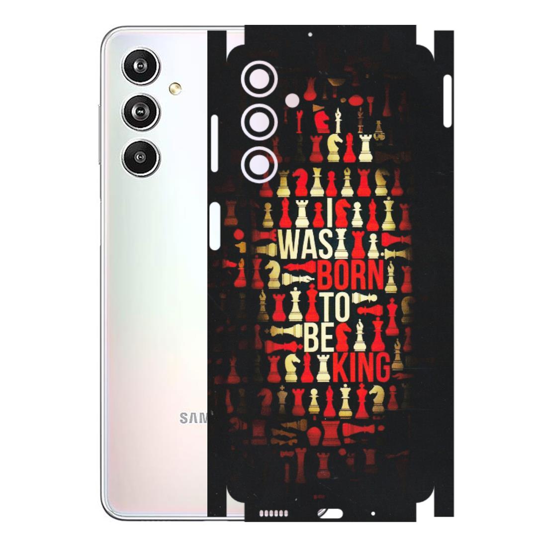 Samsung M/F/Note/Flip and C Phone Skins (All Models) - Born To Be King - Matte Finish (M-73) Samsung Galaxy F54 (5G)