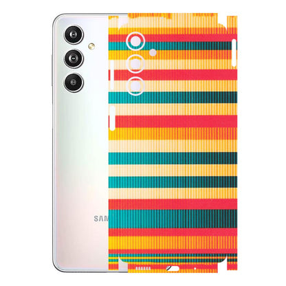 Samsung M/F/Note/Flip and C Phone Skins (All Models) - Colourful Stripes Soothing Effect - Matte Finish (M-86) Samsung Galaxy F54 (5G)