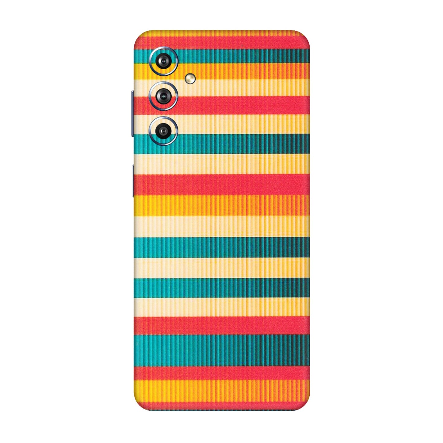 Samsung M/F/Note/Flip and C Phone Skins (All Models) - Colourful Stripes Soothing Effect - Matte Finish (M-86) Samsung Galaxy F54 (5G)