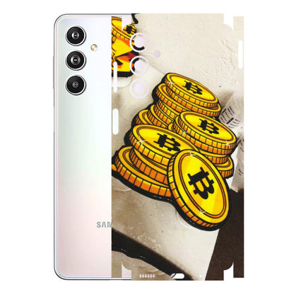 Samsung M/F/Note/Flip and C Phone Skins (All Models) - Billionaire Bitcoin Collection - Matte Finish (M-92) Samsung Galaxy F54 (5G)