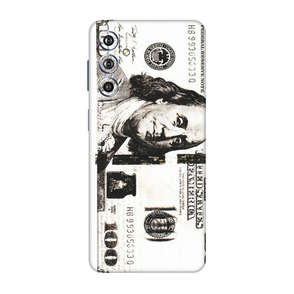 Samsung M/F/Note/Flip and C Phone Skins (All Models) - 100 Dollar Currency - Transparent Finish (T-01) Samsung Galaxy F54 (5G)