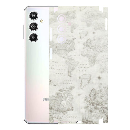Samsung M/F/Note/Flip and C Phone Skins (All Models) - World Travel Map - Transparent Finish (T-04) Samsung Galaxy F54 (5G)