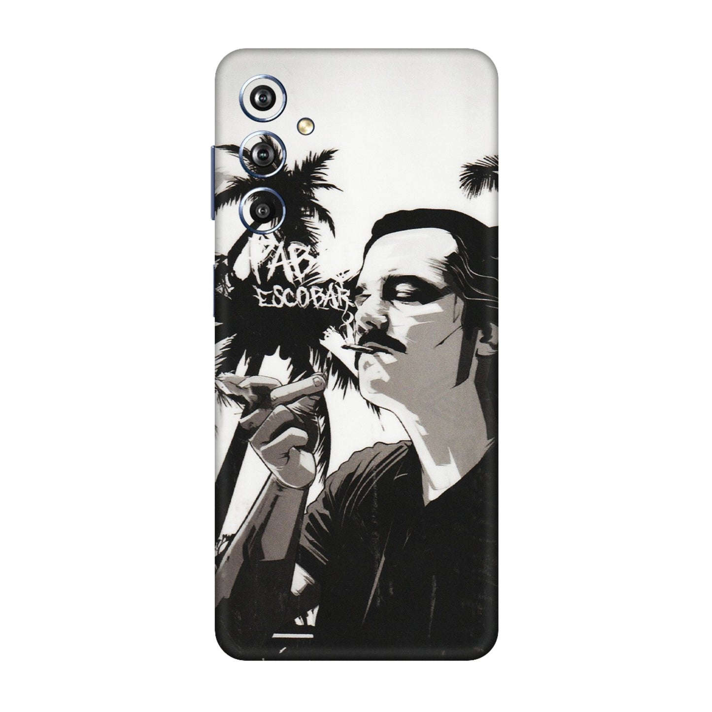 Samsung M/F/Note/Flip and C Phone Skins (All Models) - Pab Escobar - Transparent Finish (T-05) Samsung Galaxy F54 (5G)