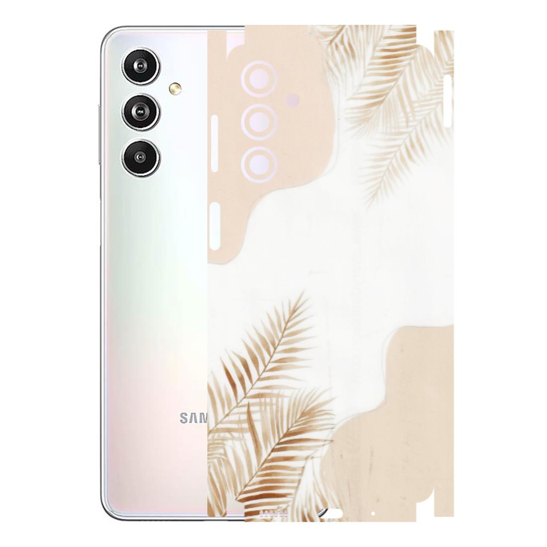 Samsung M/F/Note/Flip and C Phone Skins (All Models) - Gold Petals Abstract - Transparent Finish (T-08) Samsung Galaxy F54 (5G)