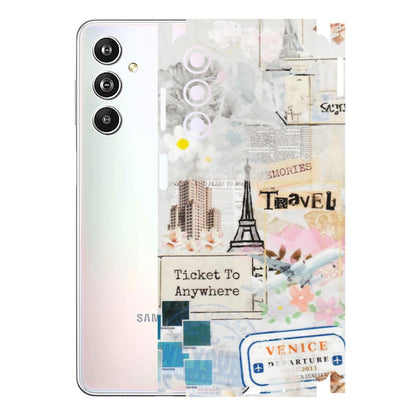 Samsung M/F/Note/Flip and C Phone Skins (All Models) - Travel Memories - Transparent Finish (T-09) Samsung Galaxy F54 (5G)