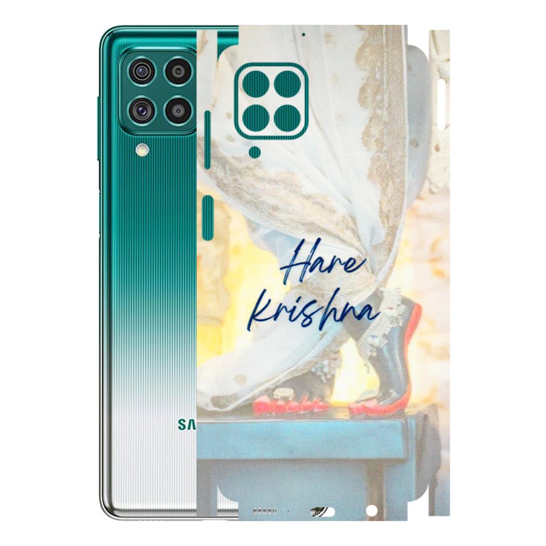 Samsung M/F/Note/Flip and C Phone Skins (All Models) - Hare Krishna - 3D Embossed Finish (L-03) Samsung Galaxy F62