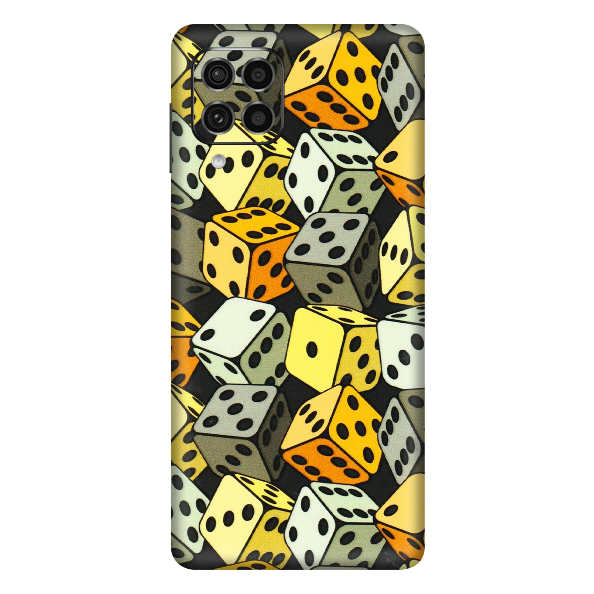Samsung M/F/Note/Flip and C Phone Skins (All Models) - Dices Of Life - 3D Embossed Finish (L-04) Samsung Galaxy F62
