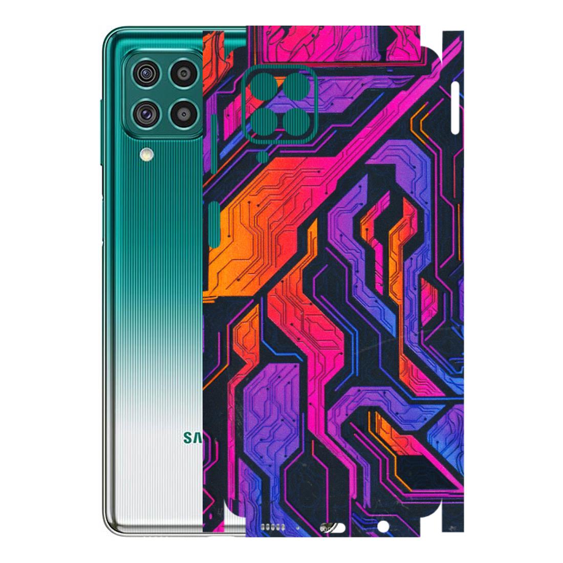 Samsung M/F/Note/Flip and C Phone Skins (All Models) - Tech Circuits Futuristic - 3D Embossed Finish (L-07) Samsung Galaxy F62