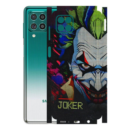 Samsung M/F/Note/Flip and C Phone Skins (All Models) - Joker Dot Matrix - 3D Embossed Finish (L-08) Samsung Galaxy F62
