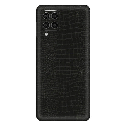 Samsung M/F/Note/Flip and C Phone Skins (All Models) - Snake Leather Black - 3D Embossed Finish (L-107) Samsung Galaxy F62