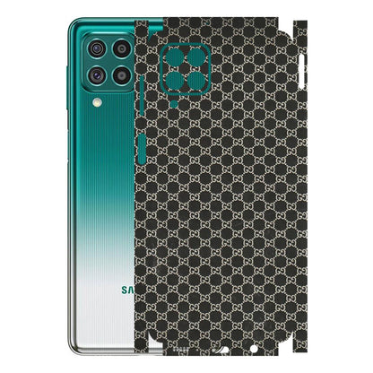Samsung M/F/Note/Flip and C Phone Skins (All Models) - Black G Print - 3D Embossed Finish (L-109) Samsung Galaxy F62