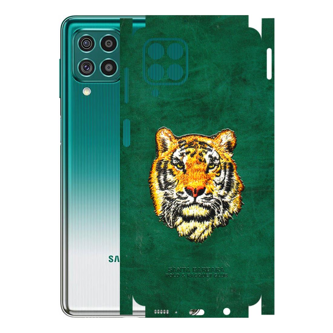 Samsung M/F/Note/Flip and C Phone Skins (All Models) - Leather Feel Tiger - 3D Embossed Finish (L-111) Samsung Galaxy F62