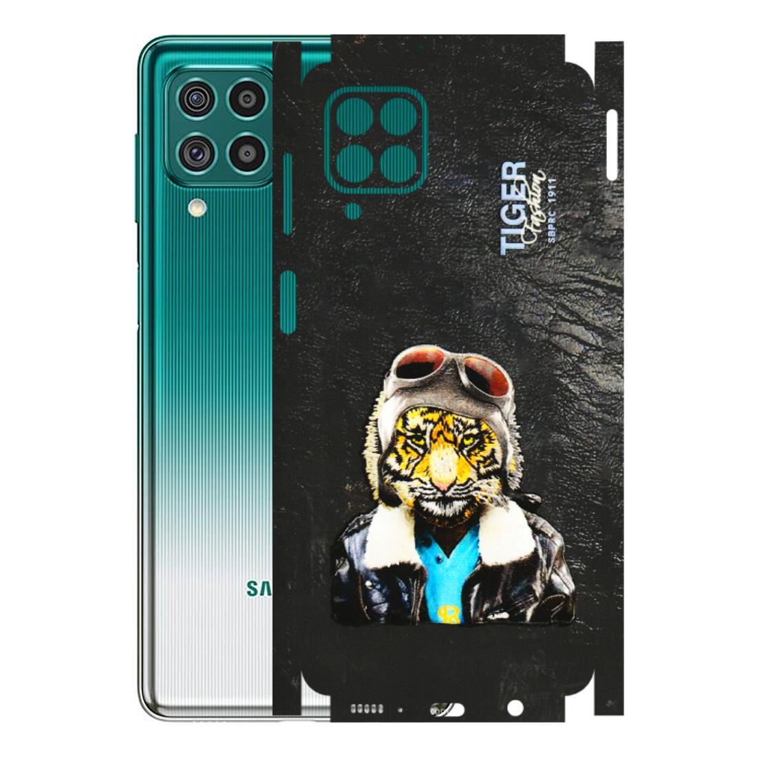 Samsung M/F/Note/Flip and C Phone Skins (All Models) - Rider Tiger - 3D Embossed Finish (L-113) Samsung Galaxy F62