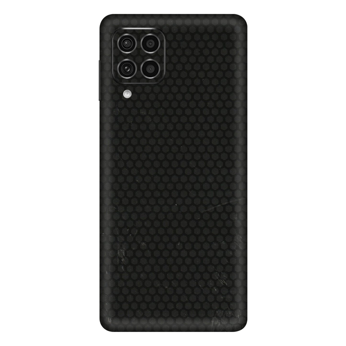 Samsung M/F/Note/Flip and C Phone Skins (All Models) - Black honeycomb - 3D Embossed Finish (L-114) Samsung Galaxy F62