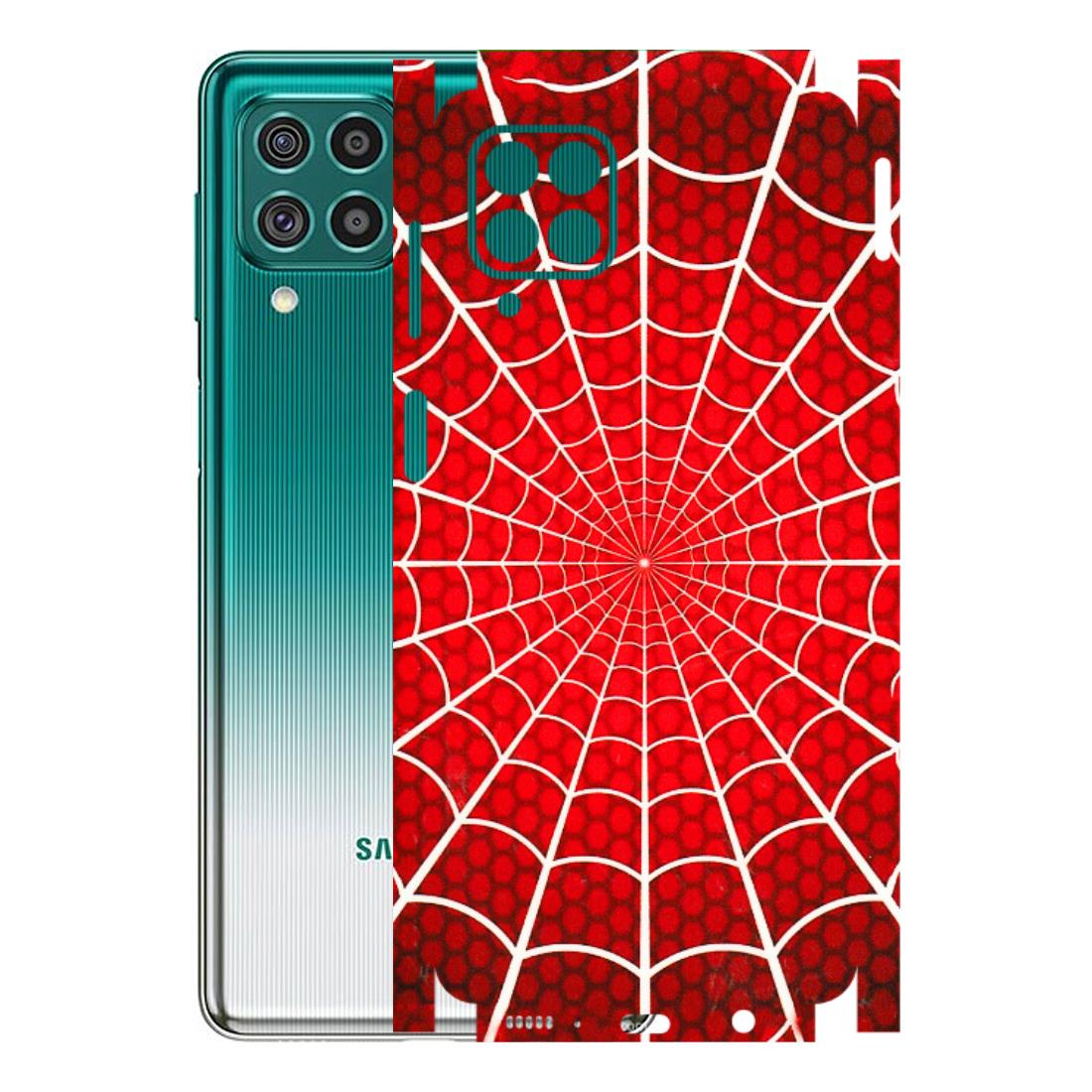 Samsung M/F/Note/Flip and C Phone Skins (All Models) - Classic Spidey Web - 3D Embossed Finish (L-115) Samsung Galaxy F62