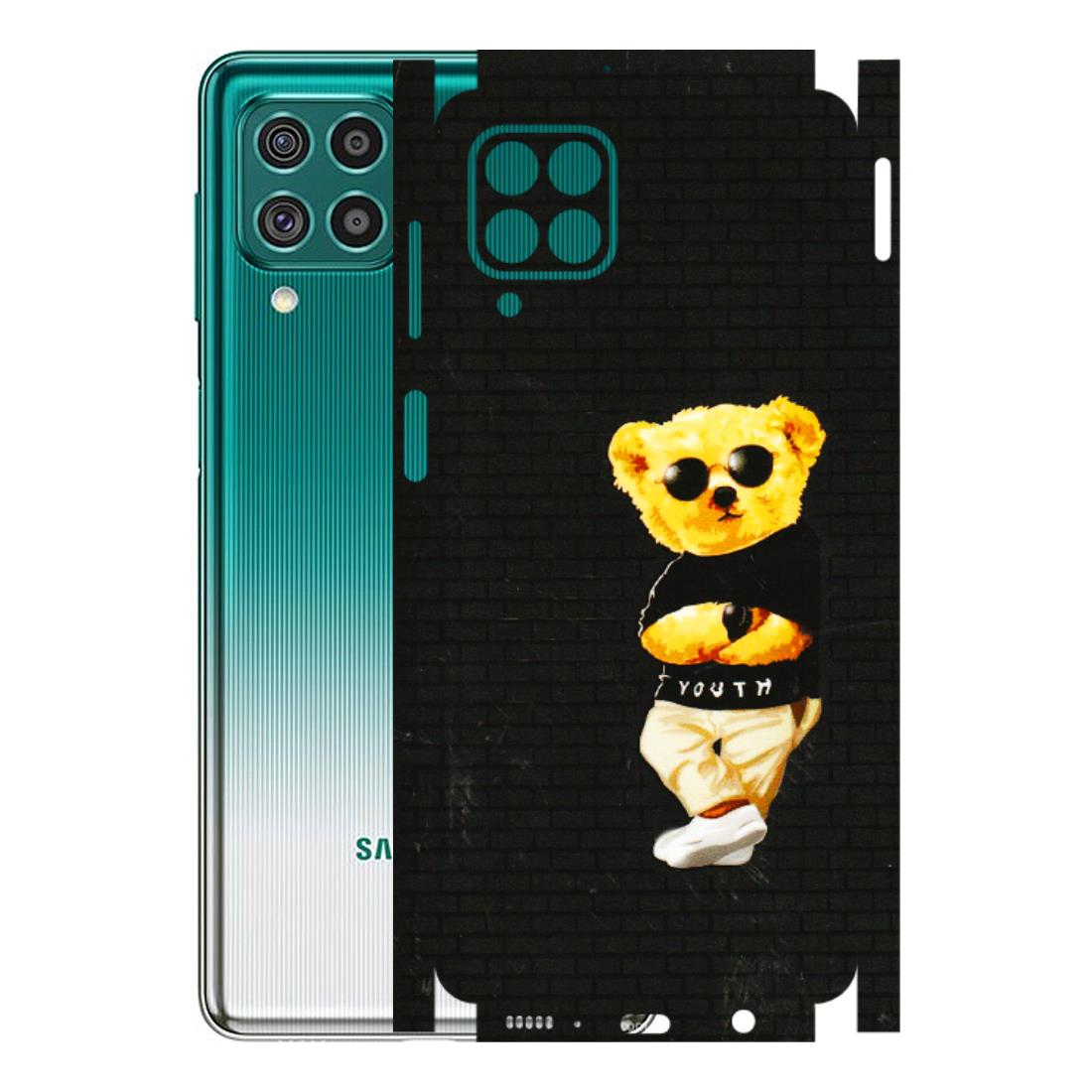 Samsung M/F/Note/Flip and C Phone Skins (All Models) - Classy Teddy Bear - 3D Embossed Finish (L-116) Samsung Galaxy F62