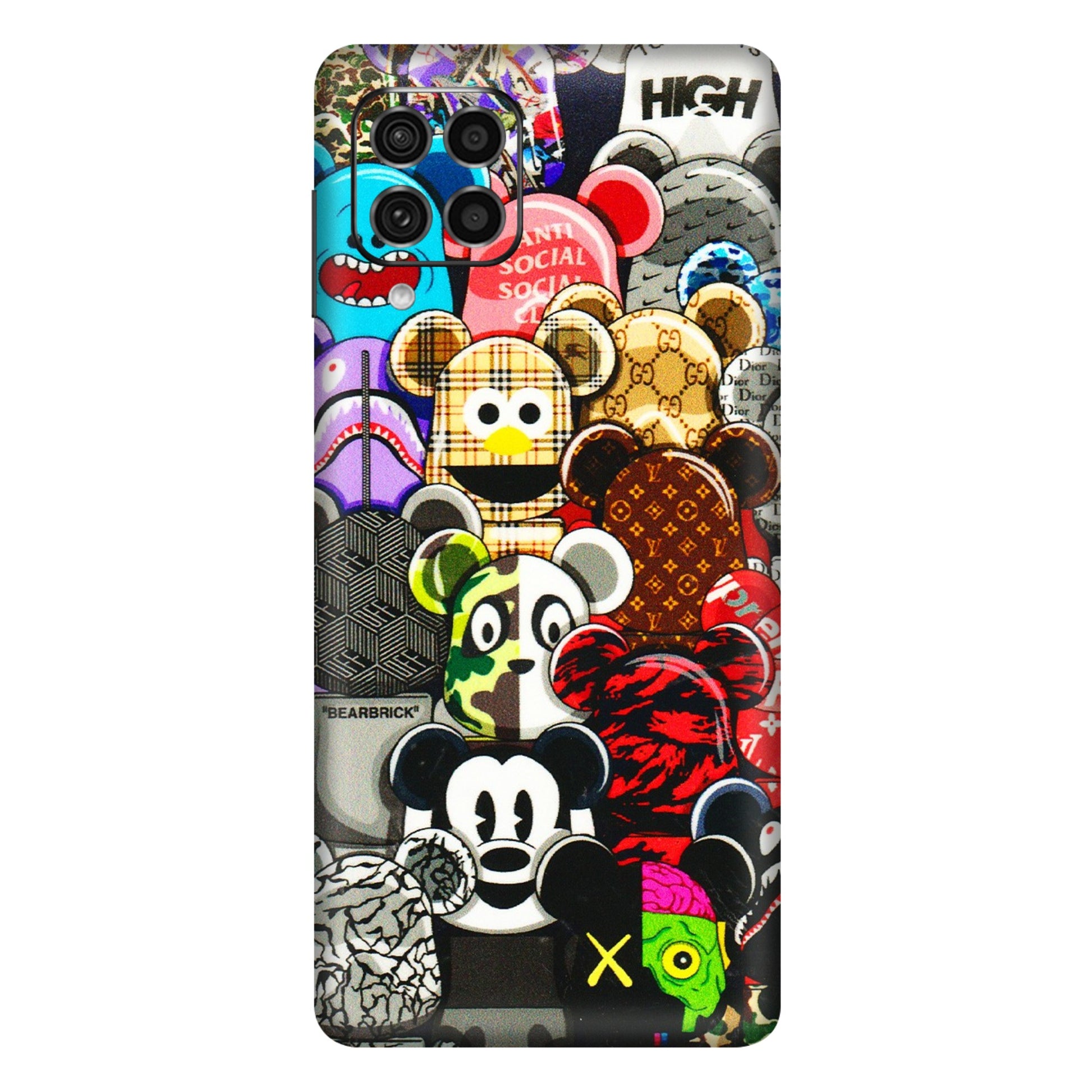 Samsung M/F/Note/Flip and C Phone Skins (All Models) - More Mickey Mouses - 3D Embossed Finish (L-118) Samsung Galaxy F62
