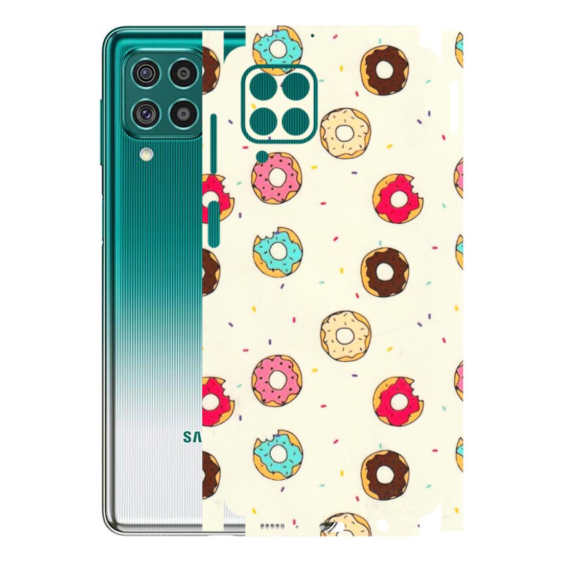 Samsung M/F/Note/Flip and C Phone Skins (All Models) - Mini Donuts Doodle Art - 3D Embossed Finish (L-122) Samsung Galaxy F62