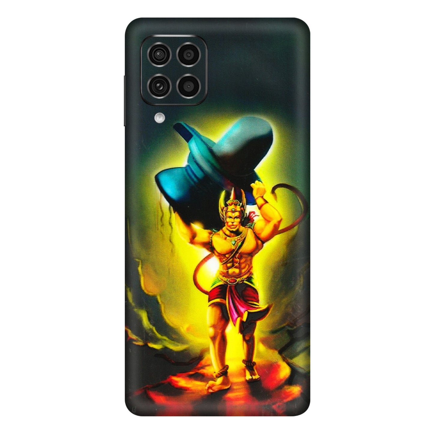 Samsung M/F/Note/Flip and C Phone Skins (All Models) - Hanuman Ji - 3D Embossed Finish (L-128) Samsung Galaxy F62
