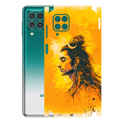 Samsung M/F/Note/Flip and C Phone Skins (All Models) - Shiv Shakti - 3D Embossed Finish (L-14) Samsung Galaxy F62